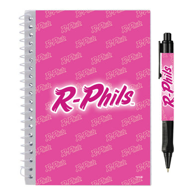 Pink R-Phils Notebook with Matching Pen