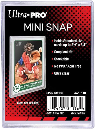 Ultra Pro Mini Snap Sports Card Display Case
