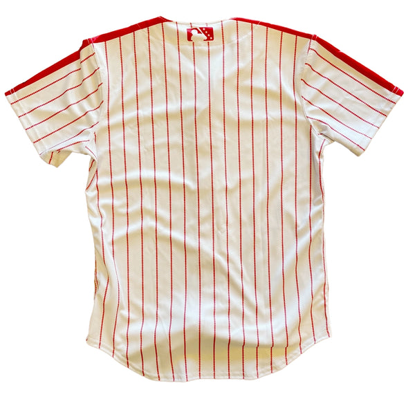 Wilson EvoShield 2024 Home Red Pinstripes Adult Replica On-Field Jersey