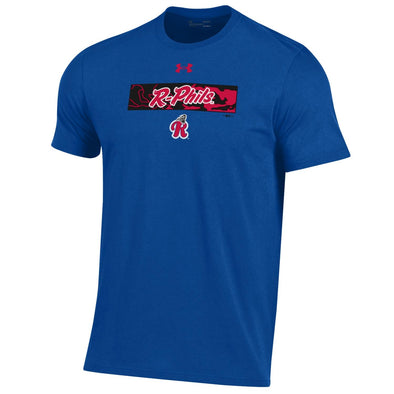 Under Armour Performance Cotton Tee - Royal with R-Phils Logo