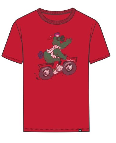 ‘47 Philadelphia Phillies Phillie Phanatic Racer Red Franklin Tee