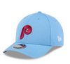 New Era 9Forty Philadelphia Phillies Columbia Blue M-Crown Youth Adjustable Hat