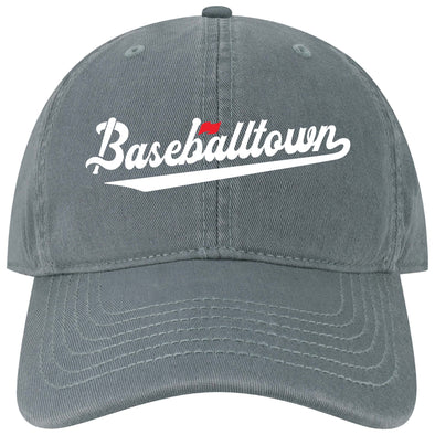 Legacy Navy Baseballtown Script EZA Adjustable Hat