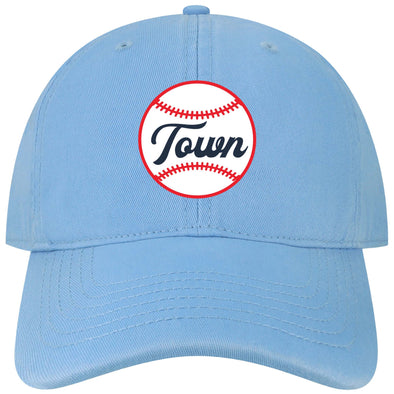 Legacy Powder Blue Baseballtown Logo EZA Adjustable Hat