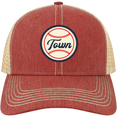Legacy Cardinal Red Baseballtown Logo Trucker Hat
