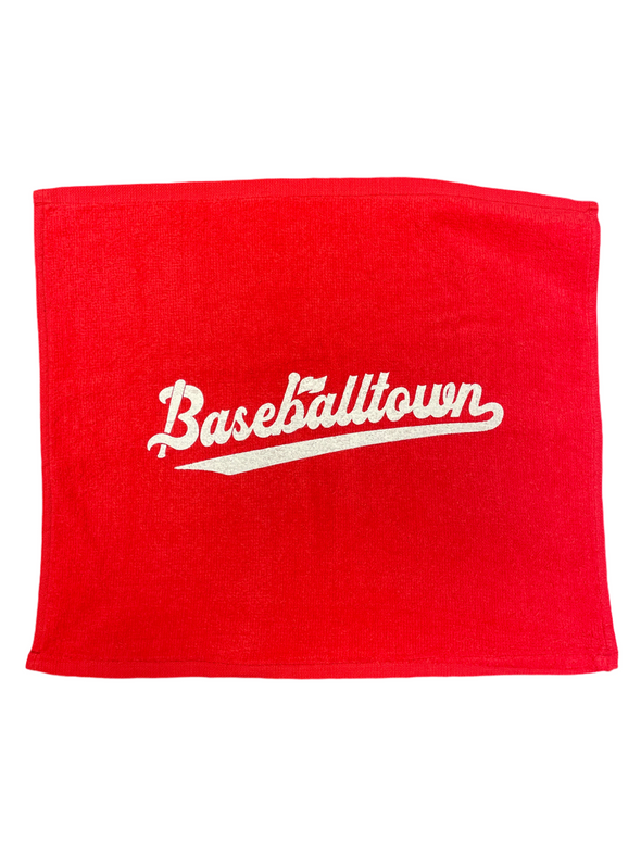 Red Baseballtown Golf Towel