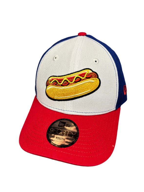 New Era 9Fourty Youth Adjustable Reading Hot Dog Hat