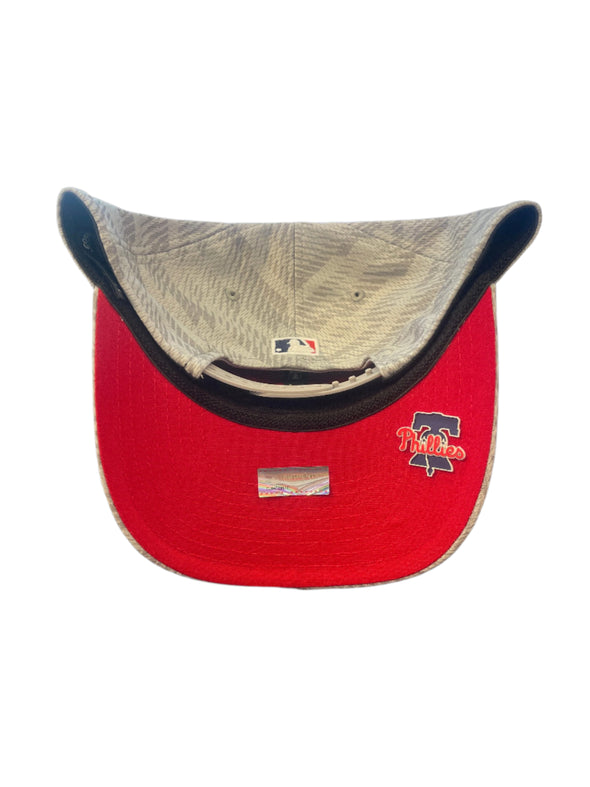 New Era 9Seventy Philadelphia Phillies Grey w/ Red P Stretch-Snap