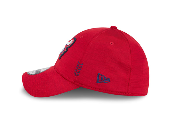 Reading Fightin Phils New Era 39Thirty Stetch Fit Clubhouse Edition Fitted Red F-Fist Hat