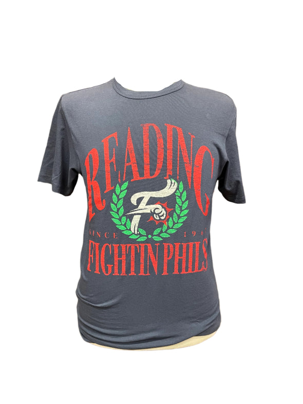 '47 Reading Fightin Phils Atlas Blue Pitchout Franklin Tee