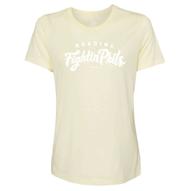 MV Sport Womens Reading Fightin Phils Yellow Triblend t-shirt