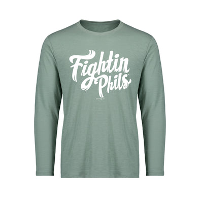 MV Sport Fightin Phils Greenstone Long Sleeve Tee