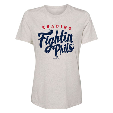 MV Sport Womens Reading Fightin Phils Cream Triblend t-shirt