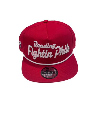 Red Reading fightin Phils stiched the Golfer New era hat