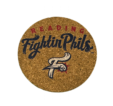 Dugout Mugs Reading Fightin Phils Cork Coaster -4pk