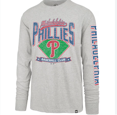 47 Philadelphia Phillies Grey Fair Ball Franklon L/S T-Shirt