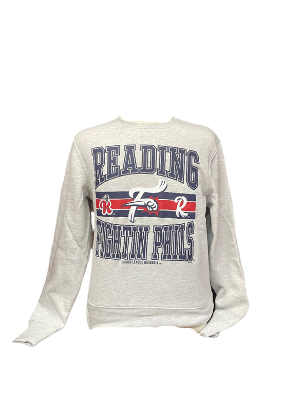 '47 Reading Fightin Phils Grey Headline Crewneck