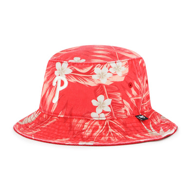 '47 Brand Philadelphia Phillies Red Tropicalia Bucket Hat Fitted OSFM