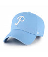 '47 Clean Up Philadelphia Phillies Cooperstown Cursive P Powder Blue Hat