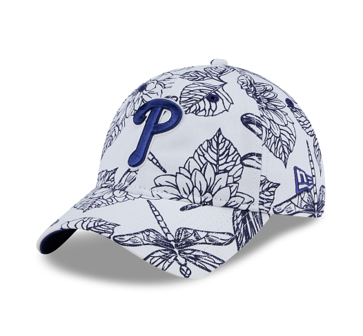 New Era Philadelphia Phillies Women's White/Navy Flowered Cap