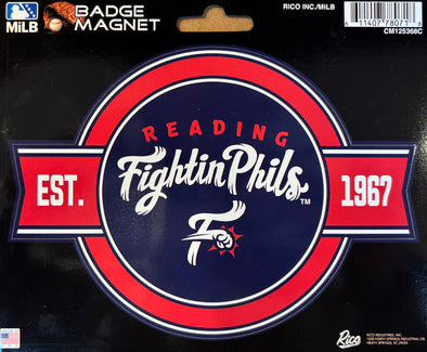 Reading Fightin Phils Car Magnet