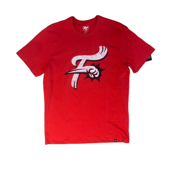 47 Brand distressed Red F-Fist Shirt