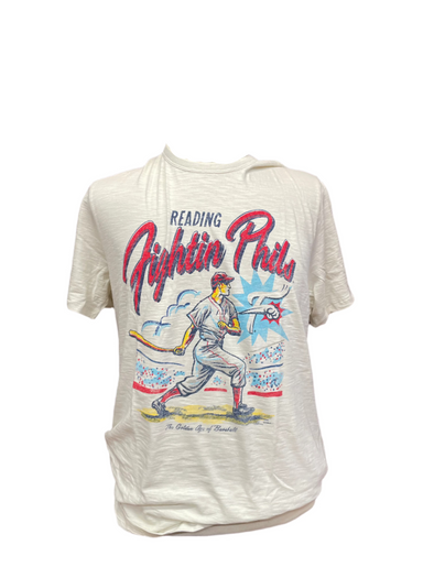 '47 Reading Fightin Phils Cream Golden Age Scrum Tee