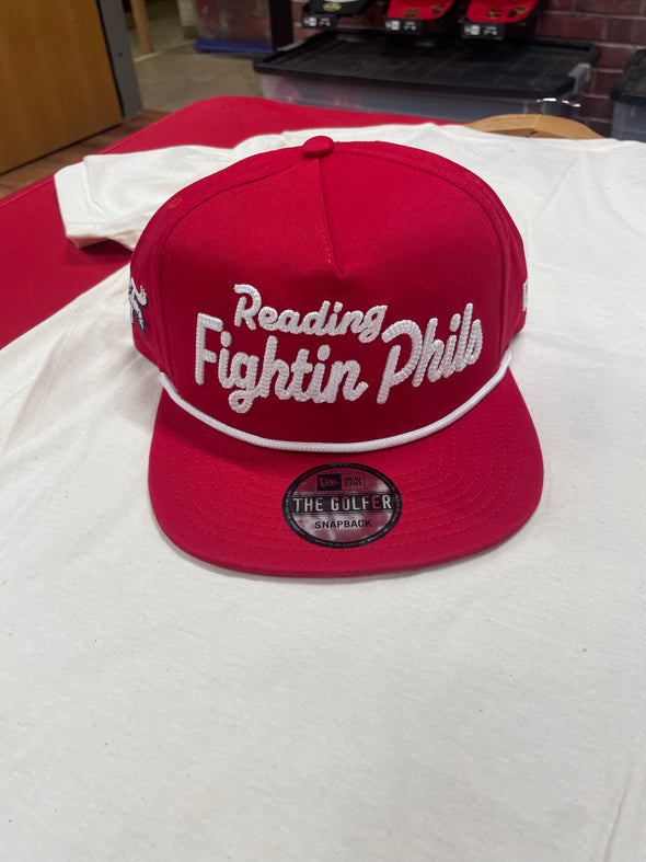 Red Reading fightin Phils stiched the Golfer New era hat