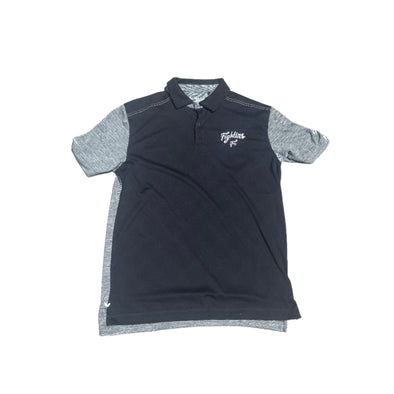 Columbia Black With Gray Striped Sleeves Polo