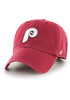 '47 Philadelphia Phillies Cooperstown Cardinal Red Clean Up Hat