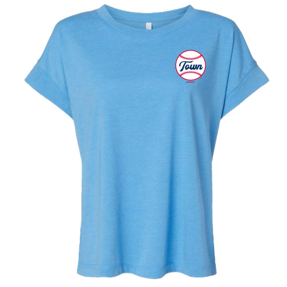 Bimmridder Women's Baseballtown Logo Relaxed Tee