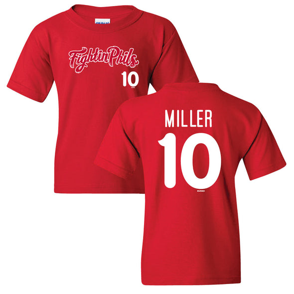 Aiden Miller Youth Red Home Player Jersey Tee