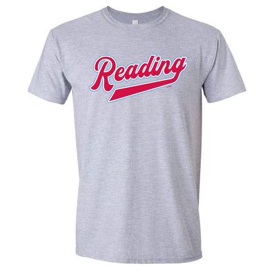 Bimmridder Reading Script Gray Softstyle Logo T-Shirt