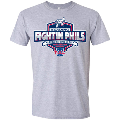Bimmridder Gray Reading Fightin Phils Adult Softstyle T-Shirt