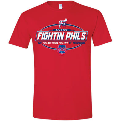Bimmridder Red Reading Fightin Phils Philadelphia Phillies Affiliate Chevelle Adult Softstyle T-Shirt