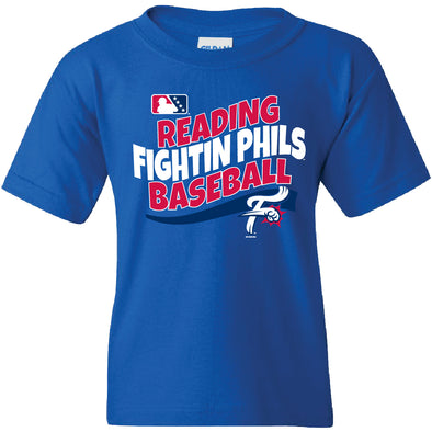 Bimmridder Blue Reading Fightin Phils Youth T-Shirt