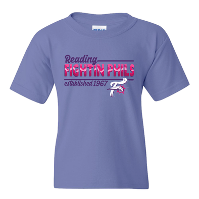 Bimmridder Light Purple Reading Fightin Phils Youth T Shirt