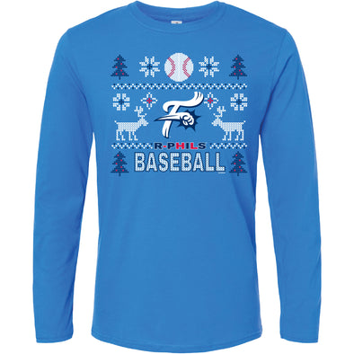 Bimmridder R-Phils Ugly Sweater Holiday Royal Long Sleeve
