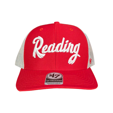 '47 Trucker Red Feathered Reading 'R' Hat