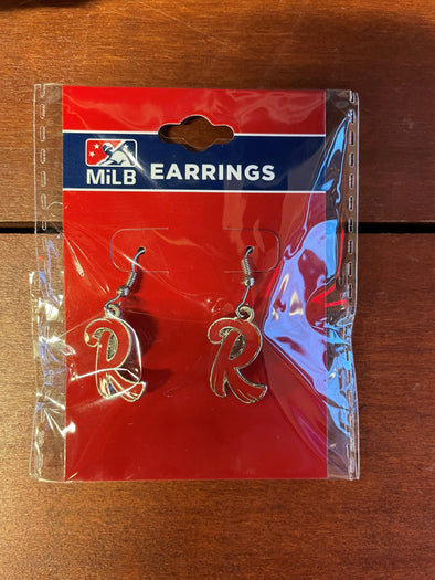 Reading Fightin Phils J-Hook Feathered R Earrings