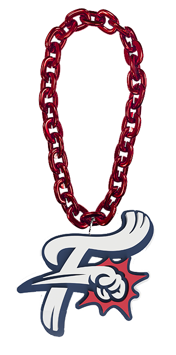 FANCHAINS Fightin Phils Red F-Fist Chain Necklace