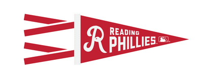Oxford Pennant Retro Logo Reading Phillies 4x9 Pennant