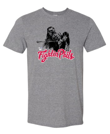 OT Sports Chewbacca and Han Solo Adult Gray T-Shirt