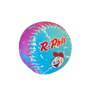R-Phils Screwball Blue and Purple Distressed Baseball