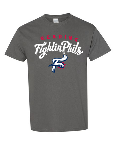 Men's New Era Philadelphia Phillies Throwback Dark Grey Heather Pinstriped Jersey  Shirt