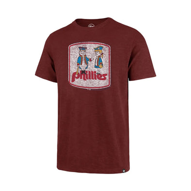 '47 Philadelphia Phillies Cooperstown Vintage Maroon Franklin T-Shirt