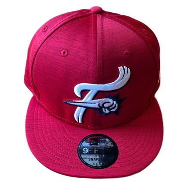 New Era 9Fifty Red Heather Shadow F-Fist Logo Snapback Hat