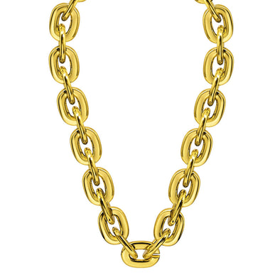 Metallic Gold Jumbo Chain Necklace