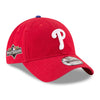 New Era Philadelphia Phillies Red 2025 MLB Postseason Side Patch 9TWENTY Adjustable Hat