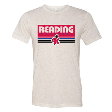 Bimmridder Oatmeal Reading Baseball Retro Train Tri-Blend T-Shirt